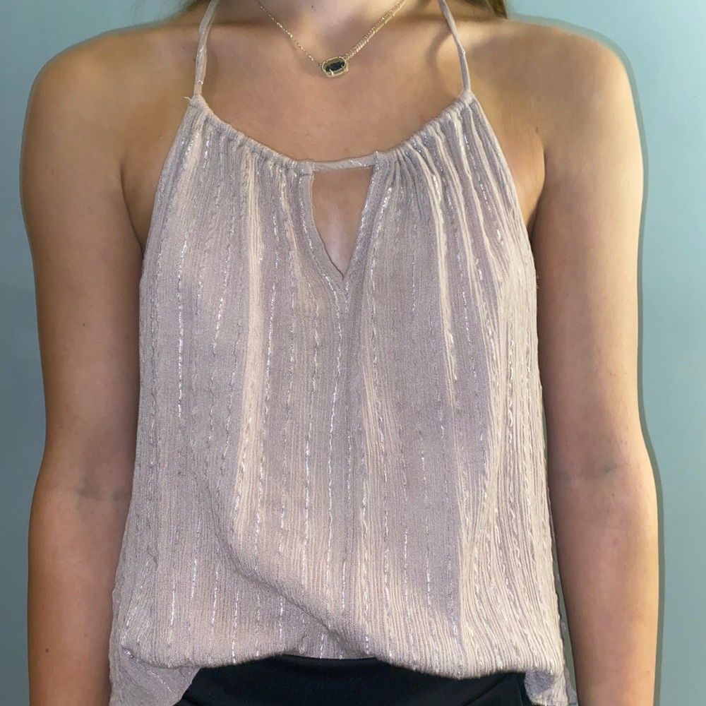 super cute tank top with open back and toes at the top size large